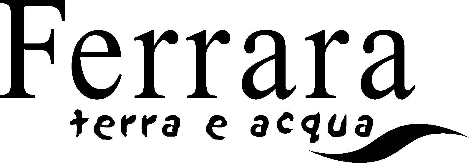 Logo Ferrara Terra e Acqua, marchio ufficiale del turismo di Ferrara e dei Lidi Ferraresi